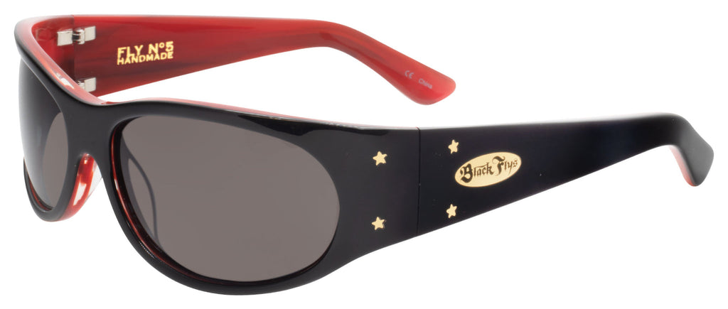BLACK FLYS FLY NO. 5 SUNGLASSES SHINY BLACK / RED – Monster Hutch LLC