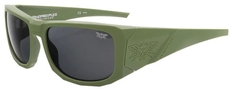 BLACK FLYS ARMORED FLYS SUNGLASSES MATTE OLIVE POLARIZED SMOKE