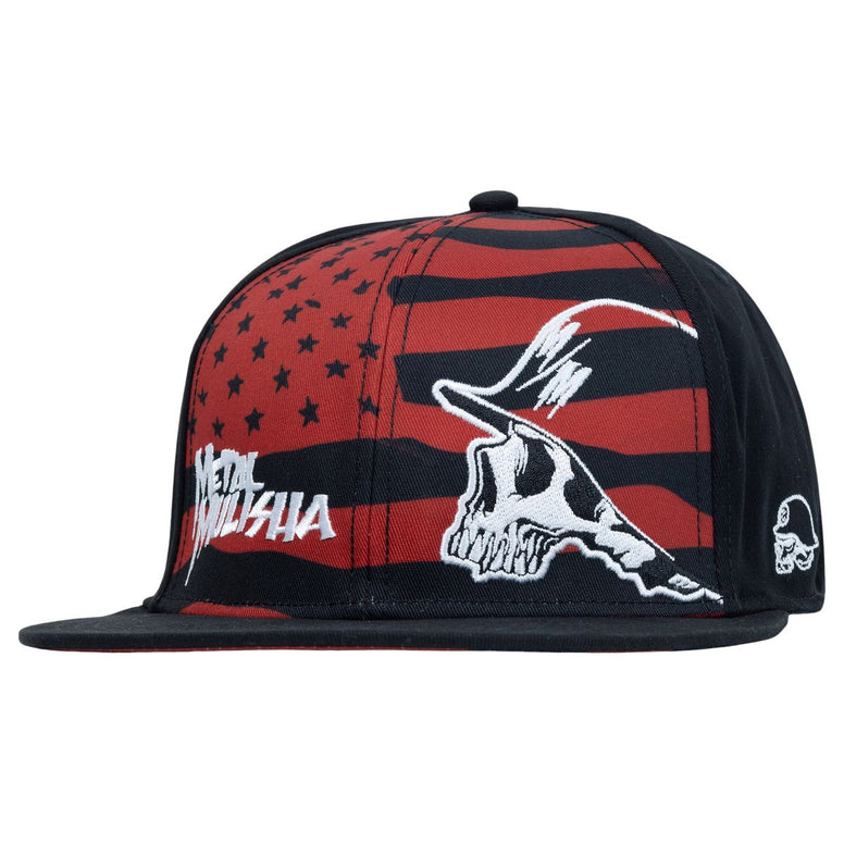 METAL MULISHA D DAY FLEX HAT BLACK / RED