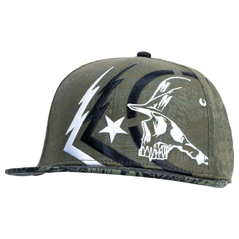 METAL MULISHA GHOST 3 FLEX HAT GREEN