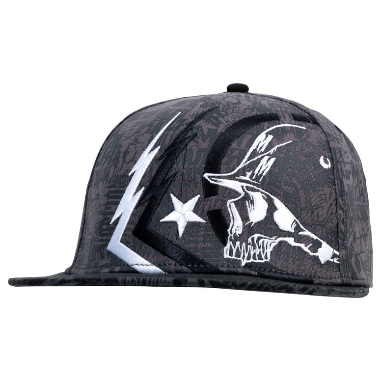 METAL MULISHA GHOST 3 FLEX HAT BLACK / GREY