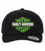 Kustom Hatz HARLEY DAVIDSON NEON GREEN SNAPBACK