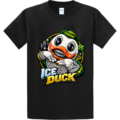 ARTBAG INK OREGON ICE DUCK TEE SHIRT BLACK