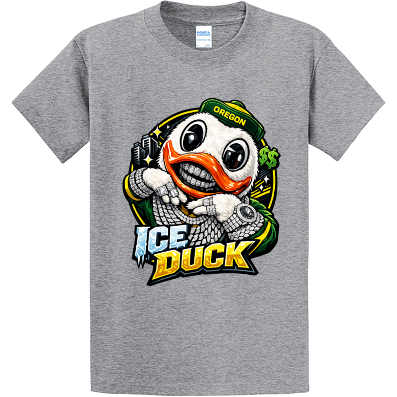 ARTBAG INK OREGON ICE DUCK TEE SHIRT GREY