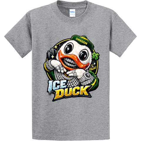 ARTBAG INK OREGON ICE DUCK TEE SHIRT GREY