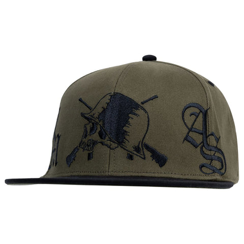 METAL MULISHA IRON OPERATOR SNAPBACK HAT GREEN