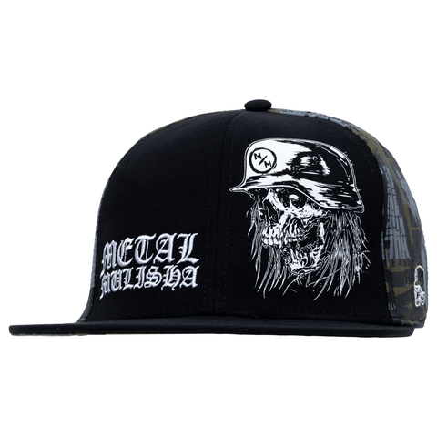 METAL MULISHA MAYHEM FLEX HAT BLACK / GREEN