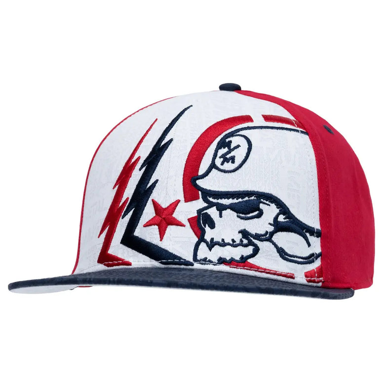 METAL MULISHA GHOST 2 FLEX HAT RED / WHITE / BLUE