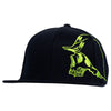 METAL MULISHA MOBBER 2 FLEX HAT BLACK / GREEN