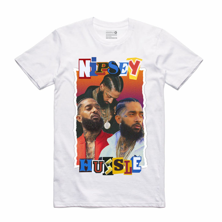 Streetwear on Demand RANSOM NIPSEY TEE WHITE