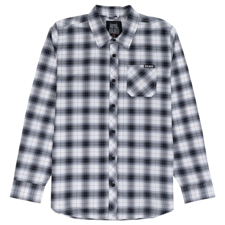 METAL MULISHA ONE SHOT WOVEN LS SHIRT BLACK