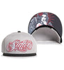 Sullen Collective RED ROSES SNAPBACK HAT GREY