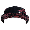METAL MULISHA SKATTERED FLEX HAT BLACK/RED