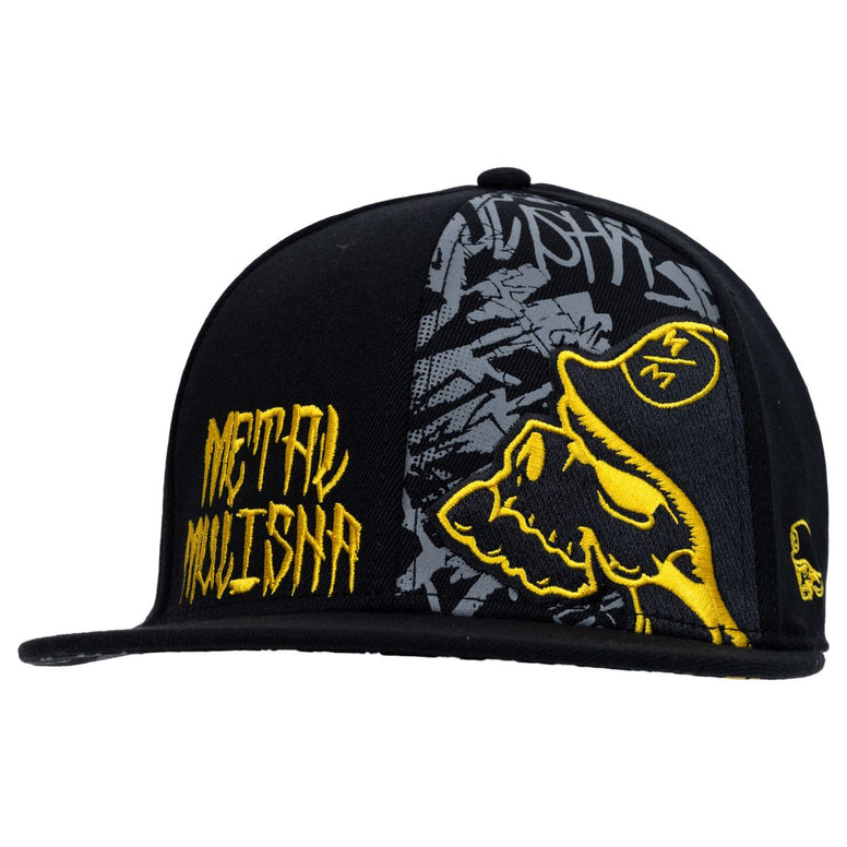 METAL MULISHA UNFAIR FLEX HAT BLACK / YELLOW