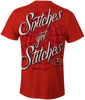 HEATHEN SNITCHES GET STITCHES TEE SHIRT RED