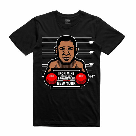 Streetwear on Demand CONVICTS IRON MIKE TEE BLACK