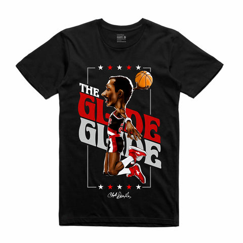 Streetwear on Demand LEGENDS CLYDE THE GLIDE TEE BLACK