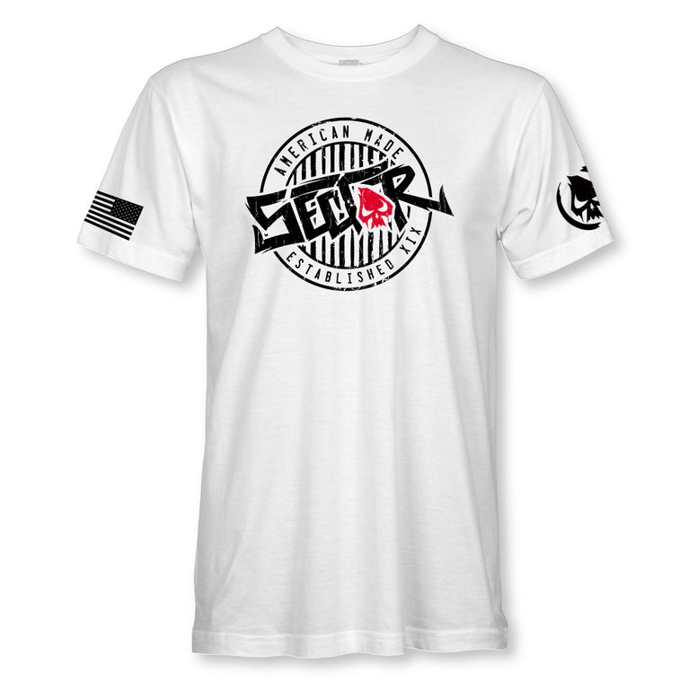 SECTOR INDUSTRIES AMERICAN MADE TEE WHITE