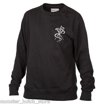 Electric California RILEY Crew Sweater BLACK