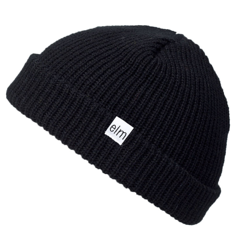 NEW WITH TAGS Elm Company Youth Kids SAPLINGS STANDARD Beanie BLACK LIMITED RARE