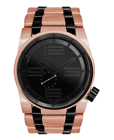 ROCKWELL THE 50mm WATCH ROSE GOLD MURDERED BLACK CERAMIC