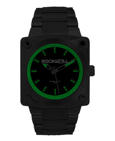 ROCKWELL THE 747 WATCH BLACK / GREEN