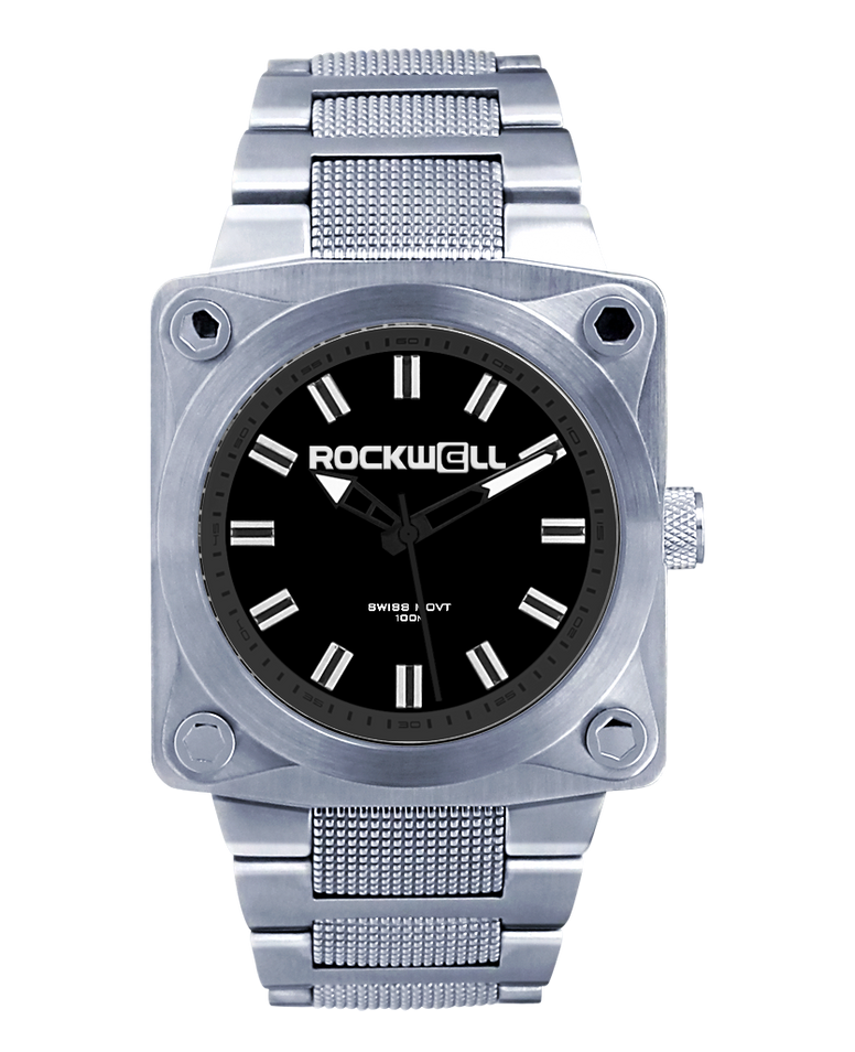 ROCKWELL THE 747 WATCH SILVER / BLACK