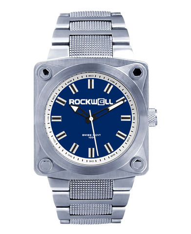 ROCKWELL THE 747 WATCH SILVER / BLUE