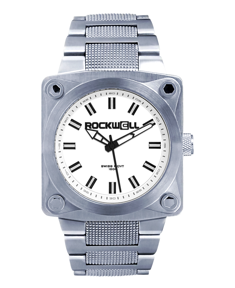 ROCKWELL THE 747 WATCH SILVER / WHITE
