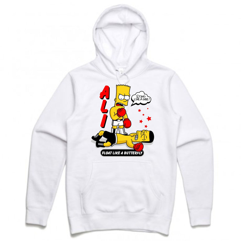 Streetwear on Demand ALI BART BOOTLEG HOODIE WHITE