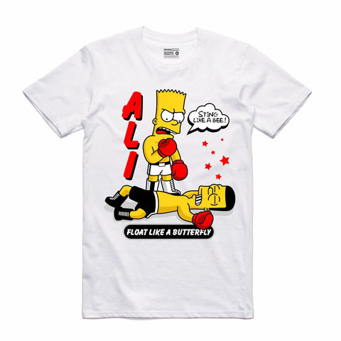 Streetwear on Demand BOOTLEG ALI BART TEE WHITE