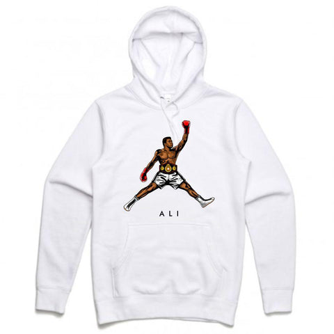 Streetwear on Demand ALI JMPMN HOODIE WHITE