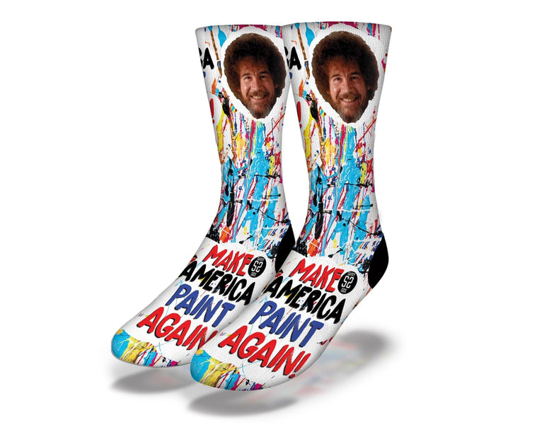 SAVVY SOX B ROSS MAKE AMERICA PAINT AGAIN ALL OVER SOCKS