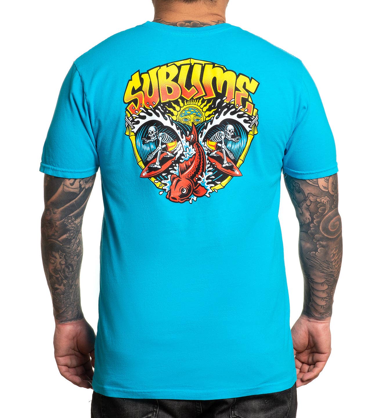 SULLEN x SUBLIME BADFISH TEE SHIRT BLUE – Monster Hutch LLC