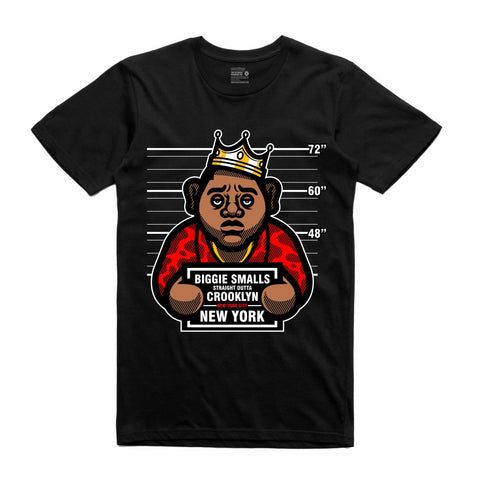 Streetwear on Demand CONVICTS BIGGIE TEE BLACK