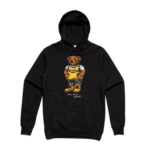 Streetwear on Demand BIGGIE BADBOY BEAR HOODIE BLACK