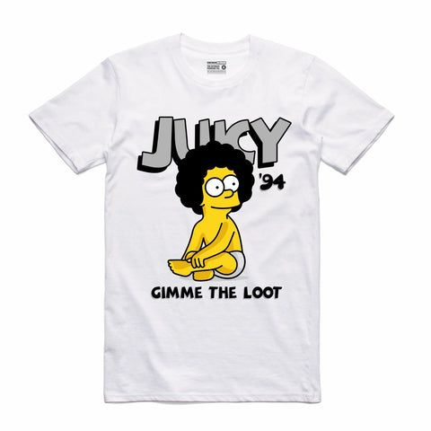 Streetwear on Demand BOOTLEG BIGGIE BART TEE WHITE