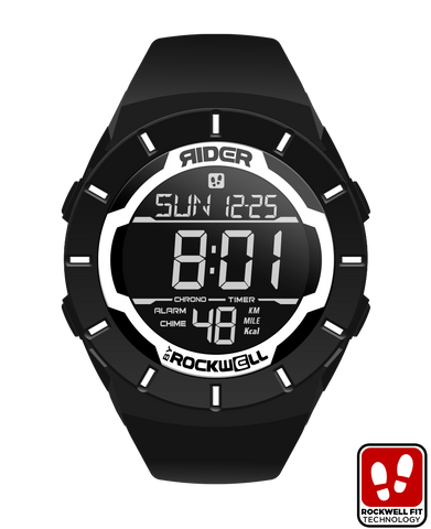 ROCKWELL THE COLISEUM FIT WATCH BLACK/WHITE