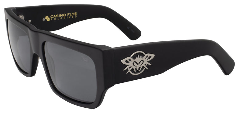 BLACK FLYS CASINO FLYS SUNGLASSES MATTE BLACK POLARIZED LENS