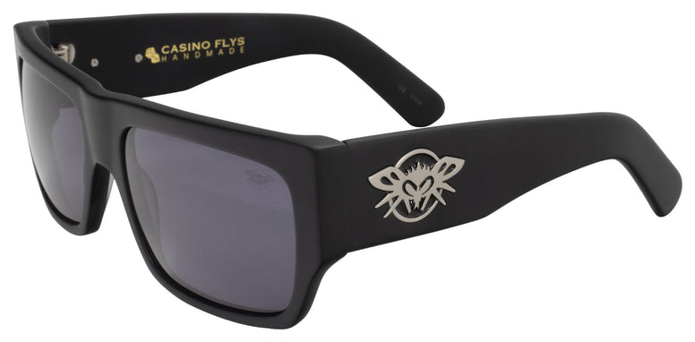 BLACK FLYS CASINO FLYS SUNGLASSES MATTE BLACK SMOKE LENS