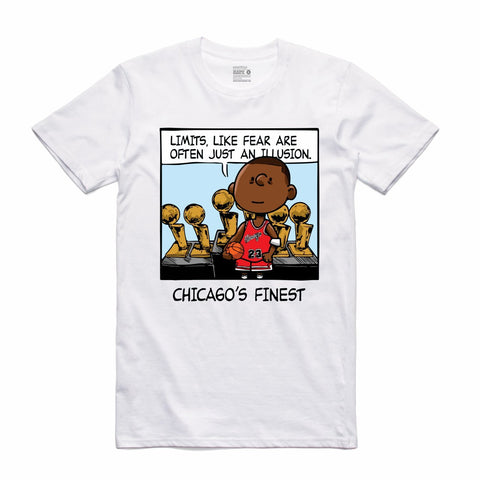 Streetwear on Demand PNUTS CHICAGOS FINEST TEE WHITE