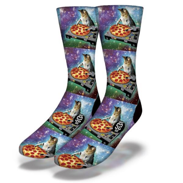 SAVVY SOX DJ PIZZA CAT SOCKS