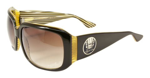 BLACK FLYS FLY GIRLS DELUXE FLY SUNGLASSES CHOCOLATE YELLOW
