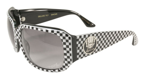 BLACK FLYS FLY GIRLS DELUXE FLY SUNGLASSES CHECKERED