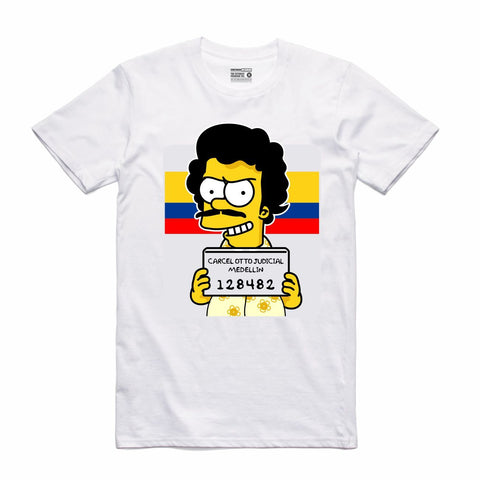 Streetwear on Demand BOOTLEG ESCO BART TEE WHITE