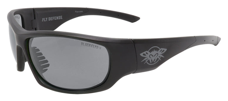 BLACK FLYS FLY DEFENSE SAFETY SUNGLASSES MATTE BLACK SMOKE