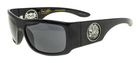 BLACK FLYS RACER FLY CHRISTIAN FLETCHER SHINY BLACK POLARIZED SMOKE