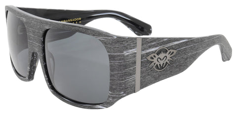 BLACK FLYS FLY AMBASSADOR X RODMAN GREY WOOD SMOKE POLARIZED
