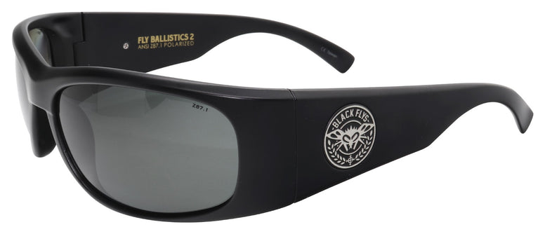 BLACK FLYS FLY BALLISTICS 2 SUNGLASSES MATTE BLACK POLARIZED