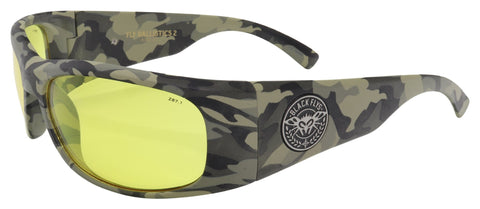 BLACK FLYS FLY BALLISTICS 2 SUNGLASSES NAM CAMO YELLOW